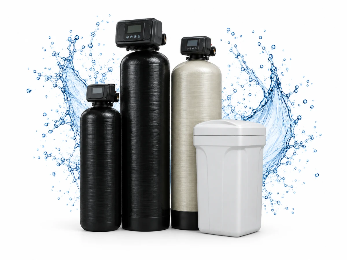 A range of professional water softening and filtration systems